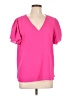Vince Camuto Pink Short Sleeve Blouse Size L - photo 1