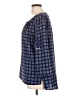 MICHAEL Michael Kors 100% Polyester Blue 3/4 Sleeve Blouse Size L - photo 5