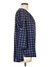 MICHAEL Michael Kors 100% Polyester Blue 3/4 Sleeve Blouse Size L - photo 4