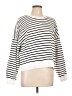 M&S 100% Cotton Stripes White Pullover Sweater Size L - photo 1