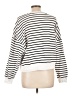 M&S 100% Cotton Stripes White Pullover Sweater Size L - photo 2