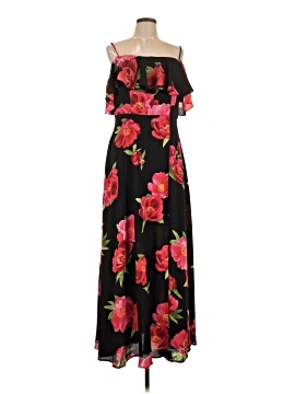 strapless open back dress V-Neck Long A-Line Prom Dress with Strappy Back Deep Red / 00 main image 0