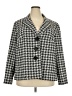 Kasper Houndstooth Gray Blazer Size 2X (estimated) - photo 1