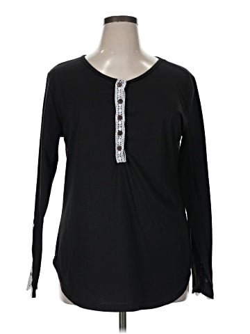 Amaryllis Long Sleeve Henley (view 1)