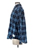 CALVIN KLEIN JEANS Plaid Blue Long Sleeve Blouse Size M - photo 5
