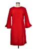 Ann Taylor Solid Red Casual Dress Size 8 - photo 1