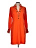 Boston Proper 100% Polyester Orange Casual Dress Size 10 - photo 1