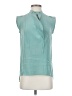 BCBGMAXAZRIA 100% Silk Teal Blouse Size XXS - photo 1