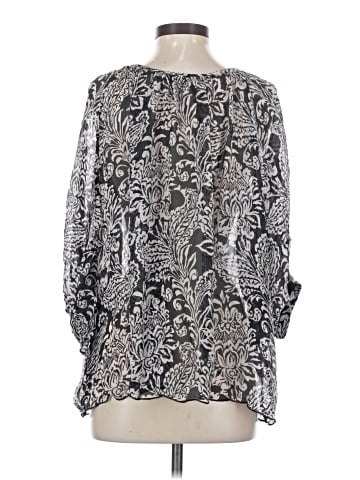 Winter Kate 3/4 Sleeve Silk Top (view 2)