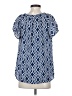 Zac & Rachel 100% Polyester Blue Short Sleeve Blouse Size S - photo 2