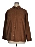 Old Navy 100% Polyester Solid Brown Long Sleeve Blouse Size XL - photo 1