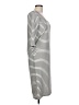 Madeleine Stripes Gray Casual Dress Size L - photo 4