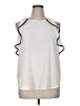 Neiman Marcus White Sleeveless Blouse Size XL - photo 1