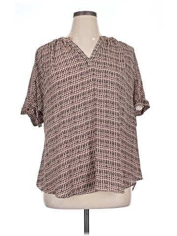 Worthington Short Sleeve Blouse (view 1)