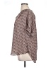 Worthington 100% Polyester Houndstooth Brown Short Sleeve Blouse Size XL (petite) - photo 5