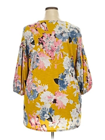 Paisley Grace 3/4 Sleeve Blouse (view 2)