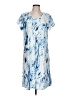 Unbranded Print Blue Casual Dress Size L (estimated) - photo 1