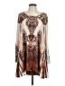 Cover Charge Graphic Brown Casual Dress Size L - photo 1