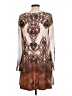 Cover Charge Graphic Brown Casual Dress Size L - photo 2