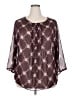 Old Navy Brown 3/4 Sleeve Blouse Size XXL - photo 1