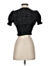 Shein Black Short Sleeve Blouse Size 2 - photo 2