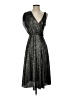 Alice + Olivia 100% Polyester Metallic Silver Cocktail Dress Size 0 - photo 1