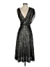 Alice + Olivia 100% Polyester Metallic Silver Cocktail Dress Size 0 - photo 2
