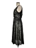 Alice + Olivia 100% Polyester Metallic Silver Cocktail Dress Size 0 - photo 5