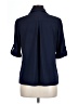 J. McLaughlin Blue 3/4 Sleeve Button-Down Shirt Size L - photo 2