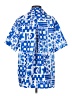 Princess Polly 100% Polyester Print Blue Short Sleeve Blouse Size 0 - photo 2