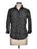 Chico's Print Black 3/4 Sleeve Button-Down Shirt Size Lg (2) - photo 1