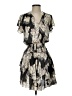 Halston Heritage 100% Polyester Print Gray Cocktail Dress Size XS - photo 1