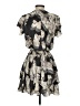 Halston Heritage 100% Polyester Print Gray Cocktail Dress Size XS - photo 2