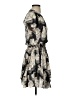 Halston Heritage 100% Polyester Print Gray Cocktail Dress Size XS - photo 4