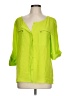 Anne Klein 100% Polyester Green 3/4 Sleeve Blouse Size L - photo 1