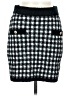 Aqua Houndstooth Black Casual Skirt Size M - photo 1