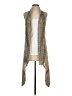 Alice + Olivia 100% Cotton Gray Tan Kimono Size S (estimated) - photo 1