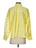Mii 100% Cotton Color Block Yellow Long Sleeve Blouse Size XS - photo 2