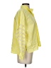 Mii 100% Cotton Color Block Yellow Long Sleeve Blouse Size XS - photo 4