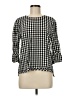 J.Jill 100% Rayon Checkered-gingham Black 3/4 Sleeve Blouse Size M - photo 1