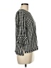 J.Jill 100% Rayon Checkered-gingham Black 3/4 Sleeve Blouse Size M - photo 4