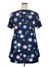 Lularoe Stars Blue Short Sleeve T-Shirt Size 2X - photo 2
