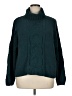 Seven7 100% Polyester Solid Teal Turtleneck Sweater Size XL - photo 1
