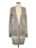 Diane von Furstenberg Silver Wool Cardigan Size L - photo 1
