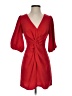 Amanda Uprichard 100% Polyester Solid Red Cocktail Dress Size XS - photo 1