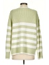 Miss Love Stripes Green Pullover Sweater Size S - photo 2