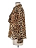Zara Animal Print Brown Long Sleeve Blouse Size M - photo 5