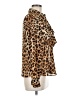 Zara Animal Print Brown Long Sleeve Blouse Size M - photo 4