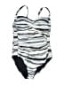 Assorted Brands Stripes Gray One Piece Swimsuit Size 12 - photo 1