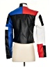 Fashion Nova 100% Polyurethane Color Block White Jacket Size XS - photo 2